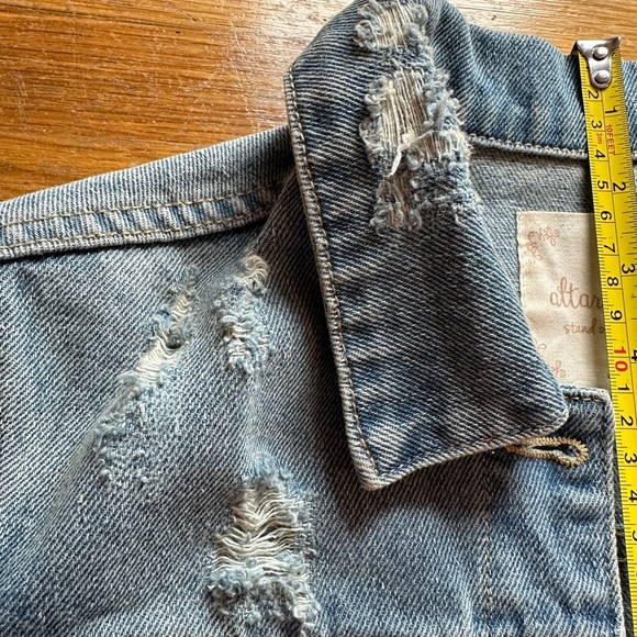 Altar’d State | Women’s light denim jacket with slight distressing - Picture 11 of 16